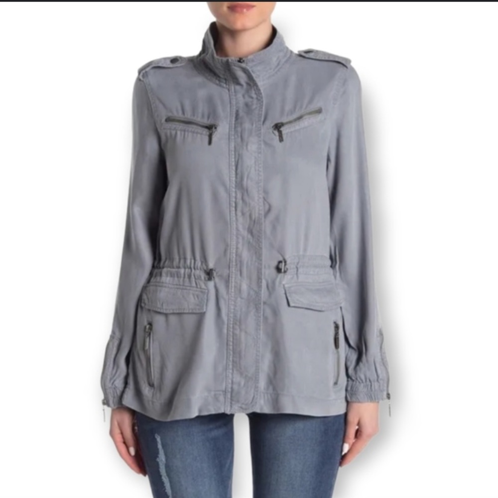 MAX JEANS Tencel Military Style Jacket